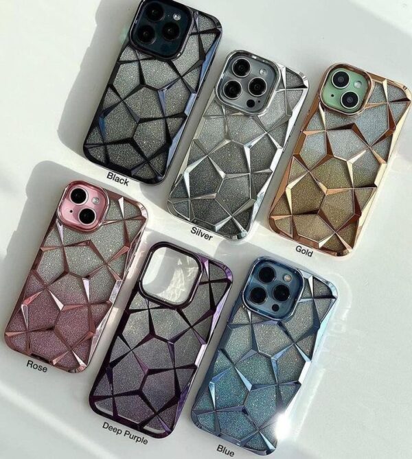 Geometric Metallic Case